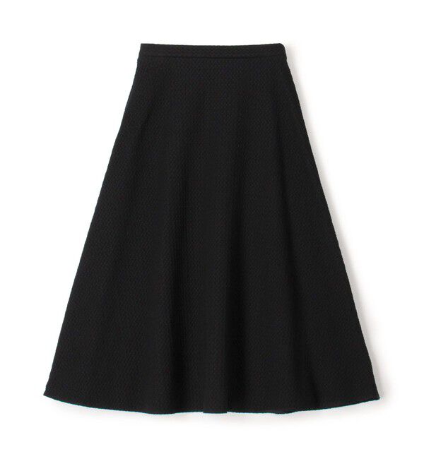 Ballsey「タイニーフラワージャカード フレアスカート」|フレア|19 ブラック