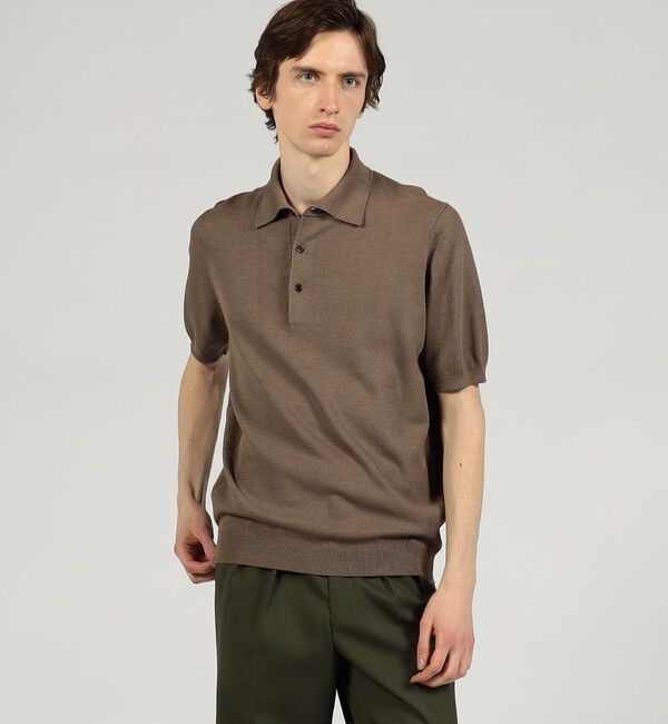 TOMORROWLAND MENS「シルクコットン ニットポロシャツ」|ニット・セーター|