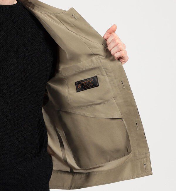 TOMORROWLAND MENS「シルク フライトジャケット」|ブルゾン・スタジャン|