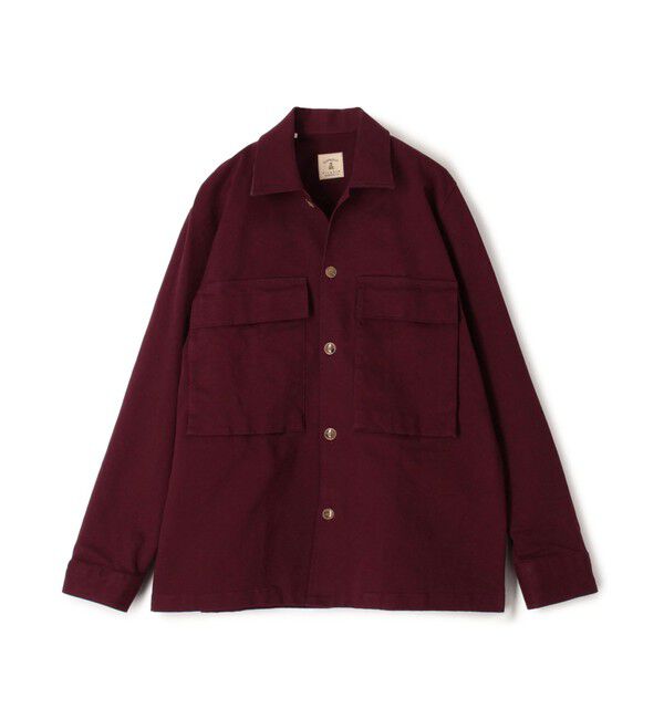 TOMORROWLAND MENS「【別注】GUY ROVER コットンツイル オーバーシャツ」|ブルゾン・スタジャン|39 ボルドー