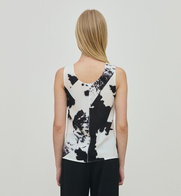 DES PRES「カウハイドプリント ノースリーブトップス」|シャツ・ブラウス|