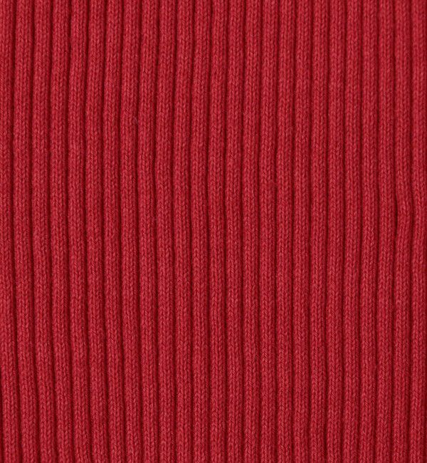 MACPHEE「コットンリブ ジップアップカーディガン」|カーディガン|