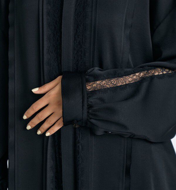 Edition「ジョーゼットレース オーバーサイズドシャツ」|シャツ・ブラウス|