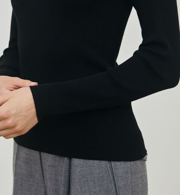 DES PRES「ウーステッドウールファインリブ クルーネックプルオーバー」|ニット・セーター|