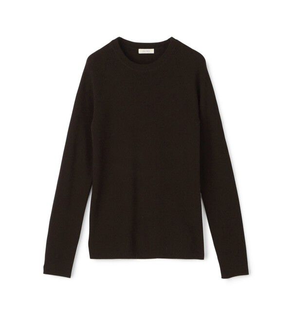 DES PRES「ウーステッドウールファインリブ クルーネックプルオーバー」|ニット・セーター|49 ダークブラウン