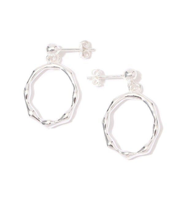 TOMORROWLAND GOODS「NINA&JULES Wavy O ピアス」|ピアス|81 シルバー