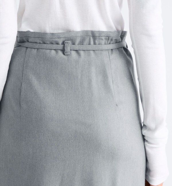 Edition「ストレッチフラノ ラップスカート」|スカート|