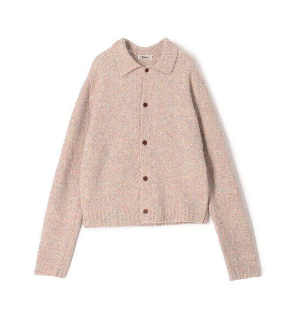 Edition「ブークレーニット ポロカーディガン」|ニット・セーター|33 ピンク