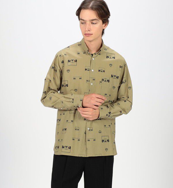 TOMORROWLAND MENS「コットンシルクプリント ロングスリーブシャツ」|シャツ・ブラウス|