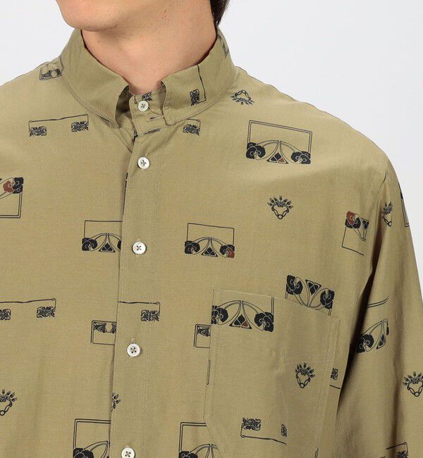 TOMORROWLAND MENS「コットンシルクプリント ロングスリーブシャツ」|シャツ・ブラウス|