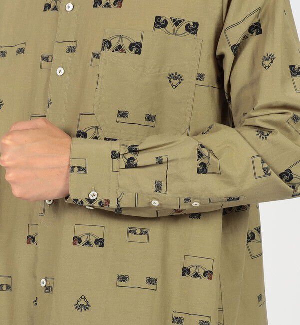 TOMORROWLAND MENS「コットンシルクプリント ロングスリーブシャツ」|シャツ・ブラウス|