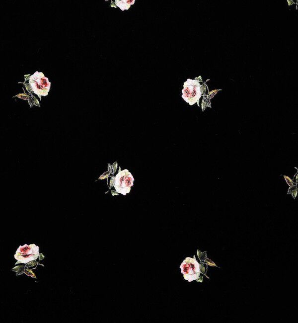 CABaN「ベロア PETIT ROSEプリントミニスカート」|スカート|