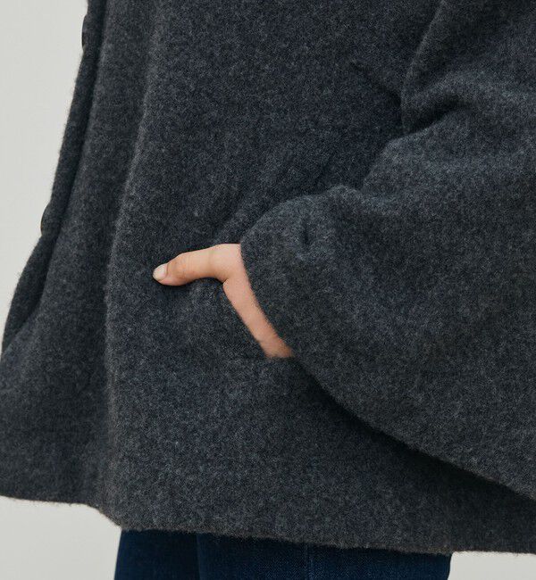 DES PRES「ライトウールニット ステンカラーコート」|ステンカラーコート|