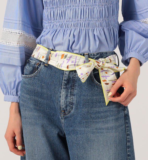 TOMORROWLAND GOODS「Atelier TOMORROWLAND MUSIC BARシルク ボウタイスカーフ」|バンダナ・スカーフ|