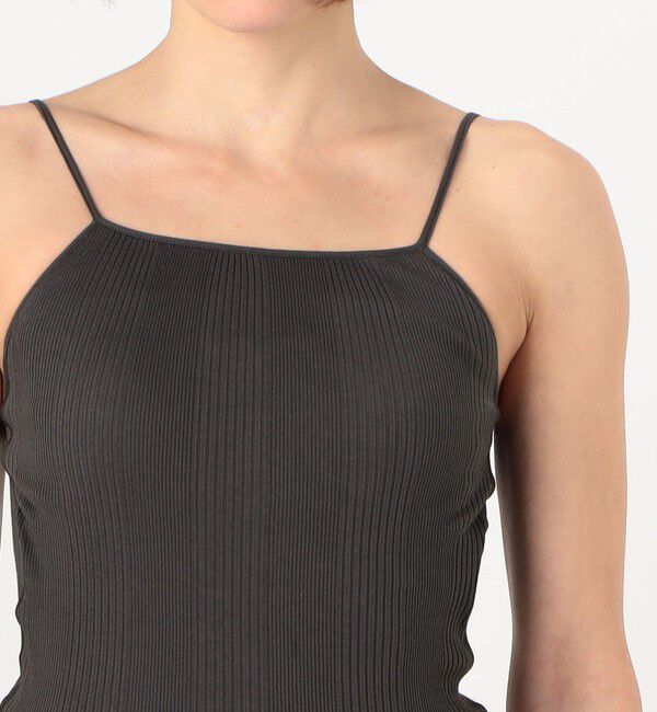 TOMORROWLAND GOODS「HAKUJI ランダムリブ オープンバックキャミソール」|キャミソール|