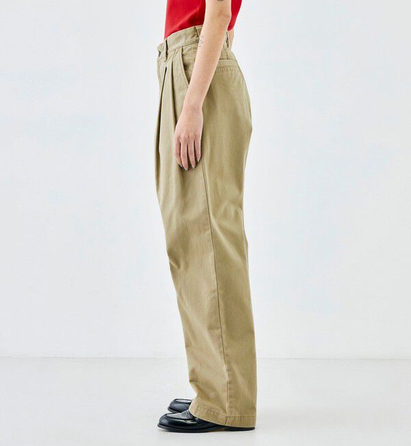 Edition「ミリタリーチノ タックパンツ」|チノ|