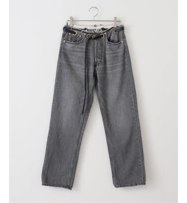  「ベルテッドデニムパンツ」|デニム|