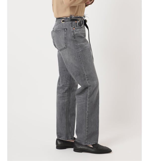 「ベルテッドデニムパンツ」|デニム|