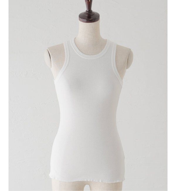  「《追加》SOFT RIB TANK：タンクトップ」|タンクトップ|ホワイト