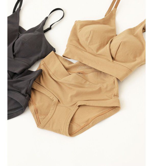 EMILYWEEK「【for MOM】オーガニックコットン混 吸水サニタリーショーツ」|インナー|ベージュ