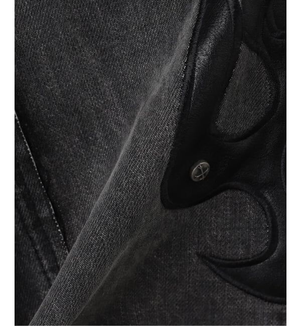 JOINT WORKS「SUPPLIER / サプライヤー Fire Tribal Leather Patch Baggy」|デニム|