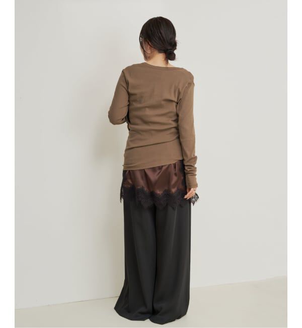 Plage「R&rsquo;IAM フライス ロンTEE」|Tシャツ・カットソー|