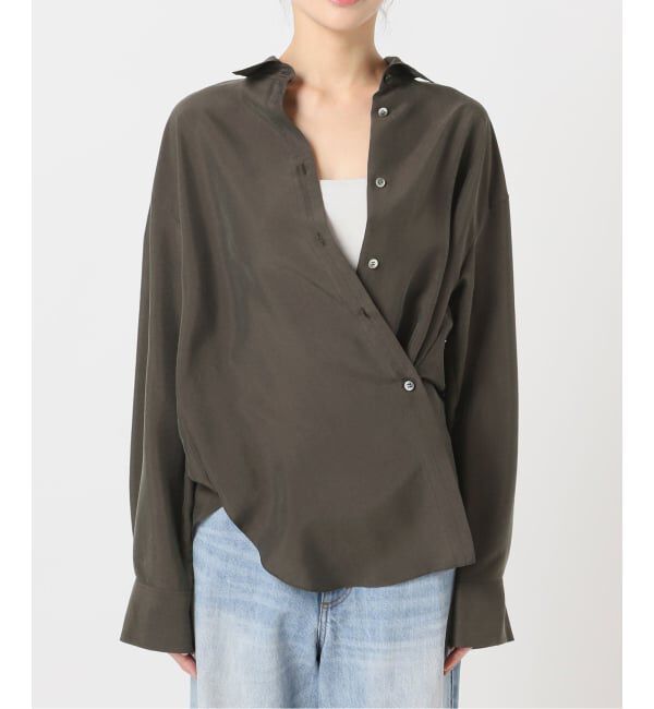 Plage「R&rsquo;IAM  シルク混ストールシャツ」|シャツ・ブラウス|