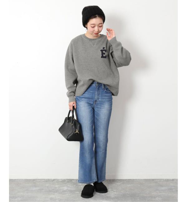 SLOBE IENA「《追加2》サガラ刺繍スウェットライクニット」|ニット・セーター|