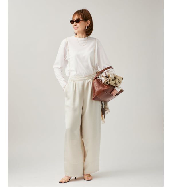 VERMEIL par iena「サテンサスペンダーパンツ」|その他|