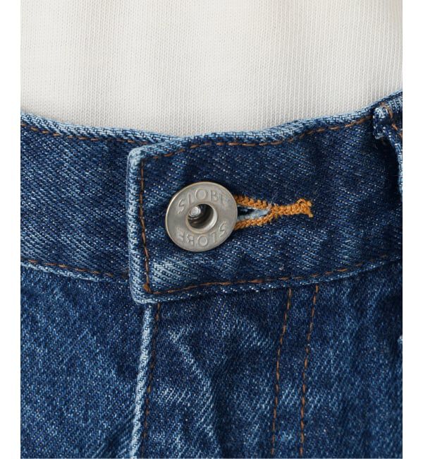 SLOBE IENA「《WEB限定/追加予約》LE DENIM カーブバギーデニムパンツ」|デニム|
