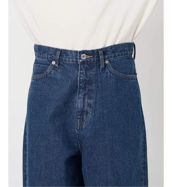 SLOBE IENA「《WEB限定/追加予約》LE DENIM カーブバギーデニムパンツ」|デニム|