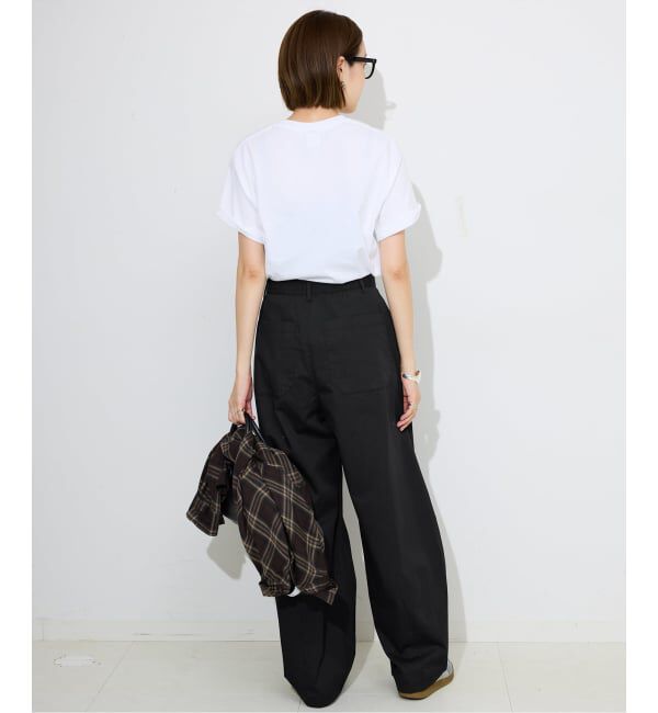 SLOBE IENA「《接触冷感/追加3予約》ライトチノタックカーブトラウザー」|チノ|