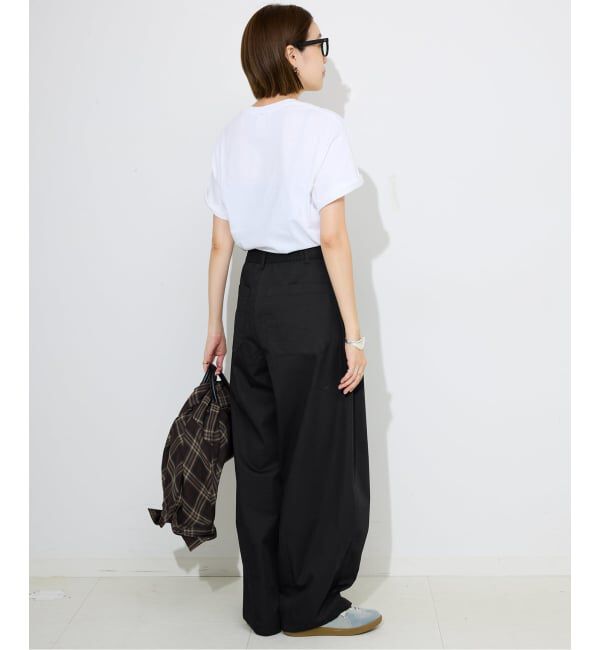 SLOBE IENA「《接触冷感/追加3予約》ライトチノタックカーブトラウザー」|チノ|