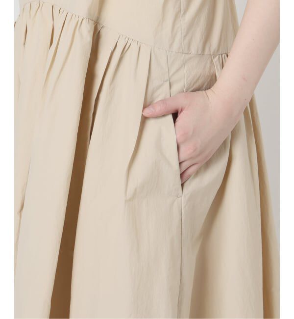 SLOBE IENA「《予約》タフタキャミワンピース」|ワンピース|