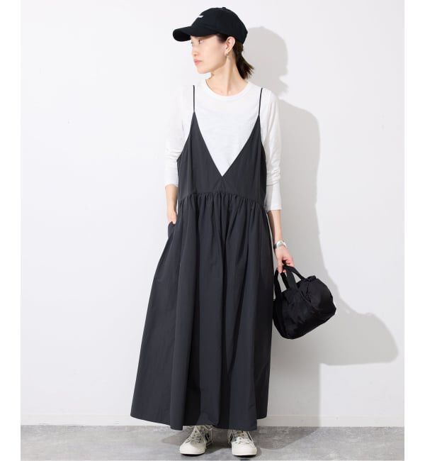 SLOBE IENA「《予約》タフタキャミワンピース」|ワンピース|