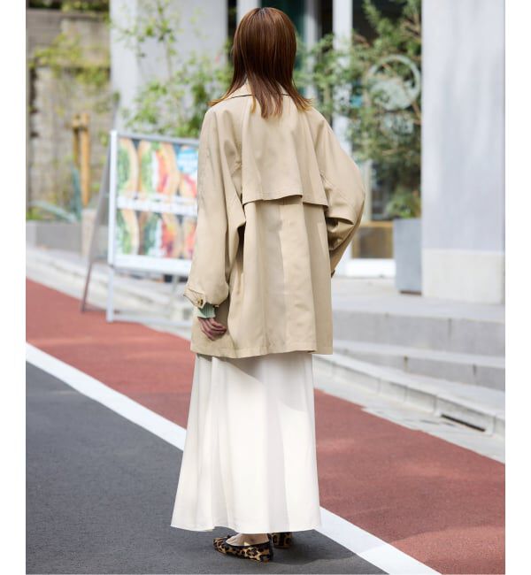 SLOBE IENA「《WEB限定/追加2》グロッシーサテンフレアスカート」|スカート|