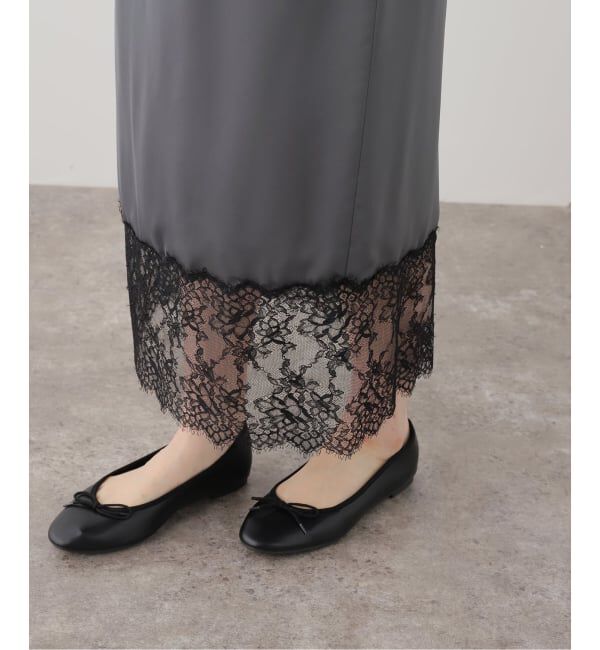 IENA「リバーレースサテンスカート」|スカート|