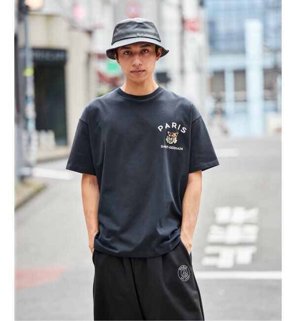 Paris Saint-Germain「【Paris Saint-Germain】カレッジロゴ刺しゅう Tシャツ」|Tシャツ・カットソー|
