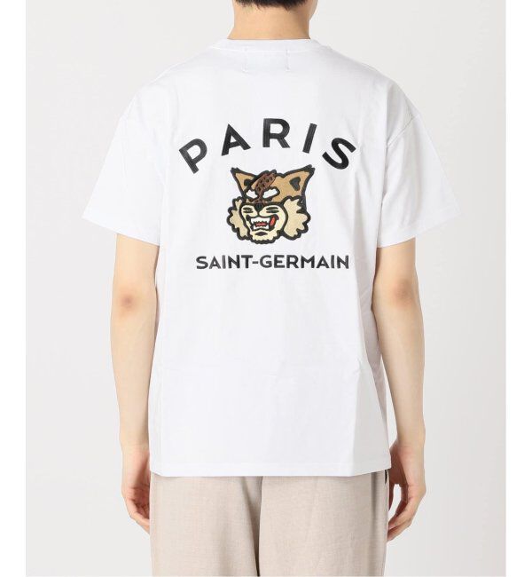 Paris Saint-Germain「【Paris Saint-Germain】カレッジロゴ刺しゅう Tシャツ」|Tシャツ・カットソー|