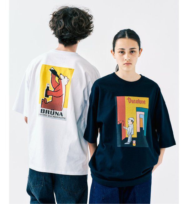 417 EDIFICE「SAVIGNAC サヴィニャック別注 French Company プリントTシャツ 1」|Tシャツ・カットソー|