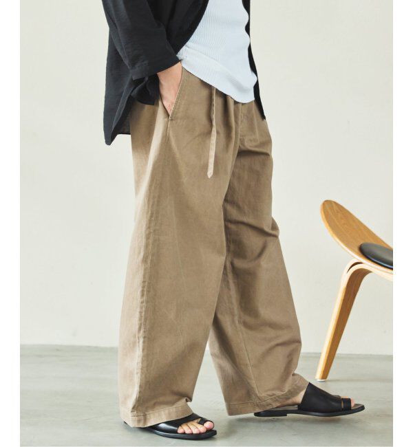 EDIFICE「フェード  ベルテッド トラウザー」|デニム|