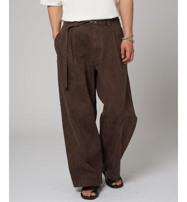 EDIFICE「フェード  ベルテッド トラウザー」|デニム|