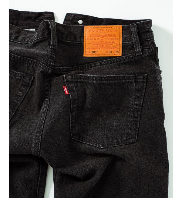 417 EDIFICE「追加 Levi&rsquo;s(リーバイス) 30th 別注 501(R) BLACK L30」|デニム|