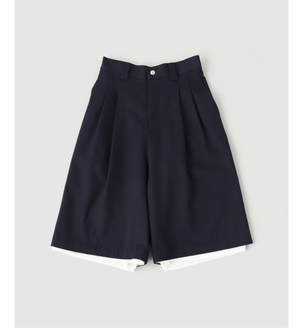 PULP「SULVAM / サルバム デニムイージーハーフパンツ」|デニム|ネイビー