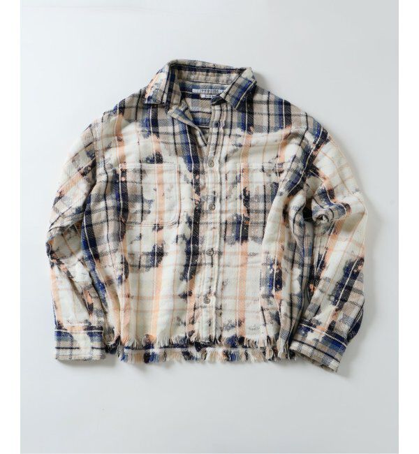 JOURNAL STANDARD「TRISECT2 / ネル ファット クラッシュ チェック シャツ」|シャツ・ブラウス|ベージュ