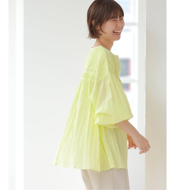 JOURNAL STANDARD relume「［26SS新作］コットンボイルクリンクルピンタックブラウス」|シャツ・ブラウス|