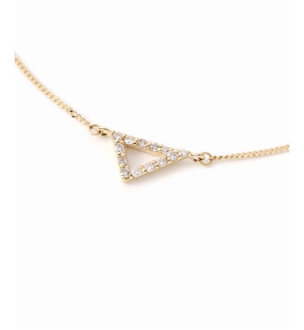 Lilas by Spick&Span「トライアングルダイヤブレスレット K10」|ブレスレット・バングル|