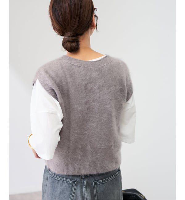 FRAMeWORK「enrica/エンリカ カシミヤシャギーベスト」|ベスト・ジレ|