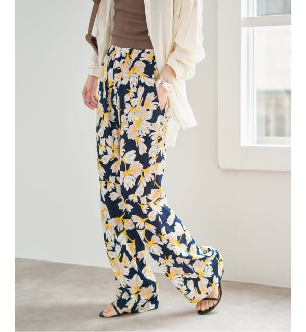 Spick and Span「フローラルプリントイージーパンツ」|その他|