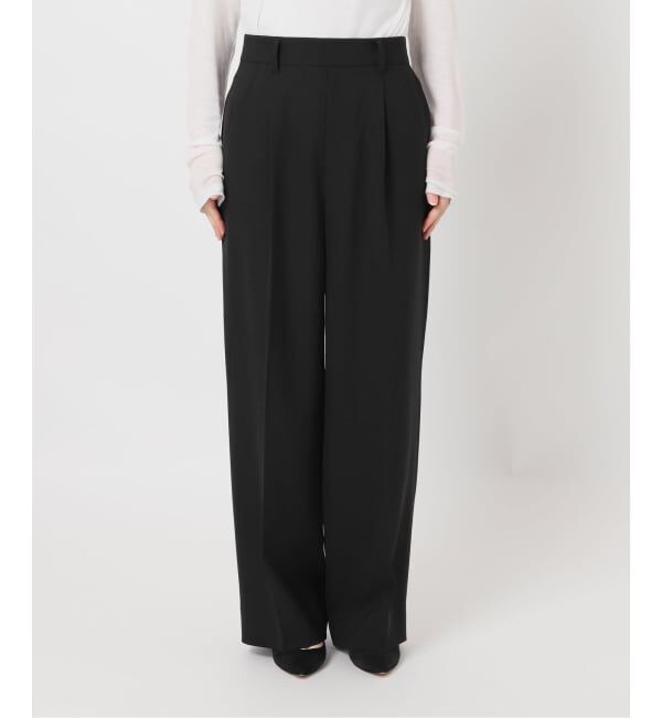 Spick and Span「トロストレッチ1タックパンツ」|スラックス|